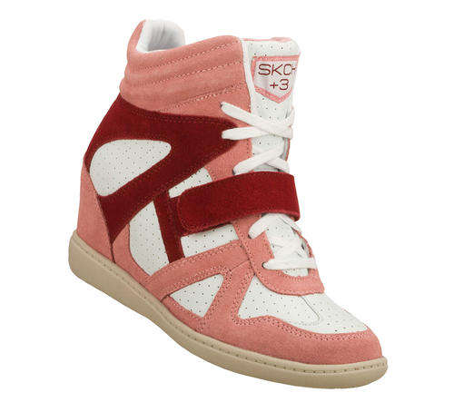 Original Ladies Skechers Plus 3 Block (Pink & Burgundy) -  UK 3 (SA 3)