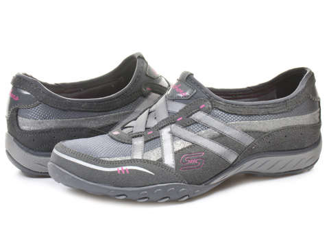 Original Ladies Skechers Breathe Easy (Memory Foam) - UK 8 (SA 8) Leather & Textile Upper