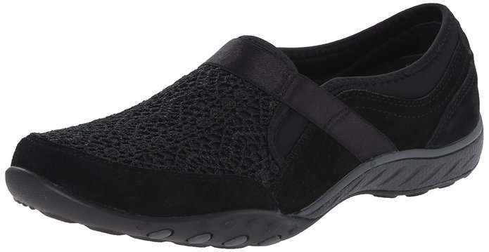 Original Ladies Skechers Breathe Easy - UK 5 (SA 5) Memory Foam -  Leather & Textile Upper