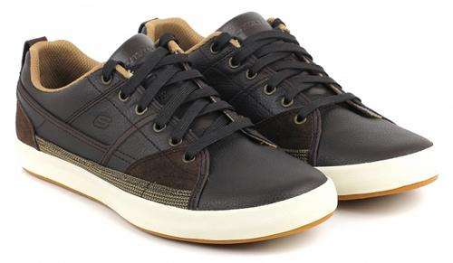 Original Mens SKECHERS Planfix Romelo - UK 10 (SA 10) Memory Foam Footbed - Leather Upper