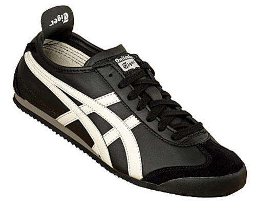 Onitsuka Tiger Mexico 66 Black/Light Grey Leather Trainers
