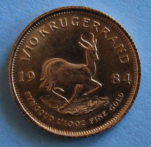 1/10 Krugerrand Gold Coin 1984