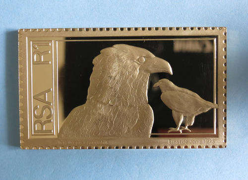 Beautiful STERLING SILVER Replica RSA One Rand Stamp