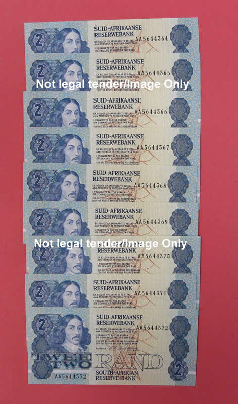 Stals *AA* R2 Notes x 17 *Consecutive Numbers*