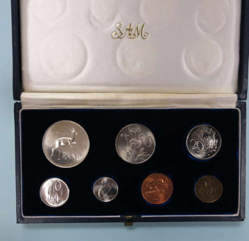 1965 South Africa Short Proof Set in Blue SAM Box