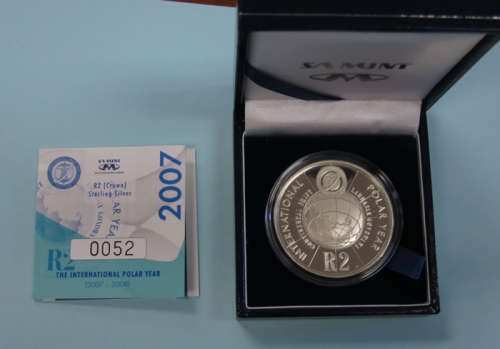 2007 Proof PROTEA Silver R2 "INTERNATIONAL POLAR YEAR" **R1 START**