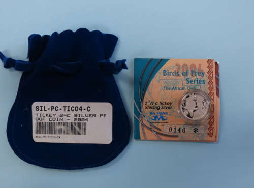 2004 Proof Silver Tickey "AFRICAN OWLS" **R1 START!!"