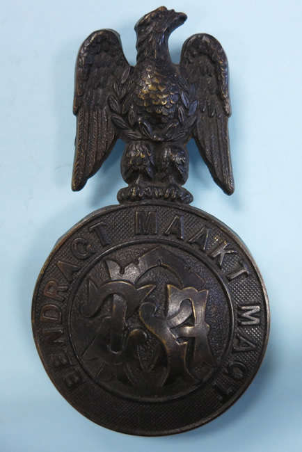 ZAR Brass Police Badge Pre-1901 *Owen 2007*