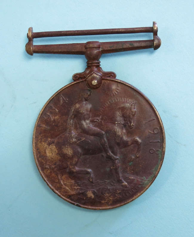 RARE Bronze WW1 British War Medal  *5821 PTE A. MODISE*