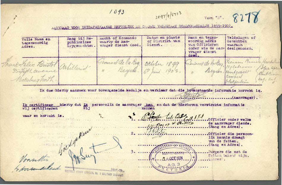 Boer War ABO (LVW) / WW1 Group to an American