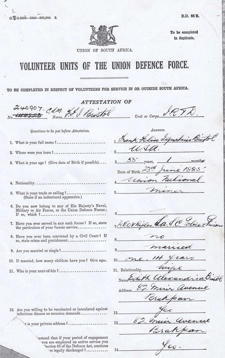 Boer War ABO (LVW) / WW1 Group to an American