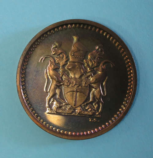 RARE PROOF Rhodesia 1970 One Cent  *R1 START**