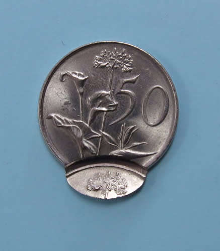 Very Nice ERROR Coin NICKEL 50c MISSTRIKE!!