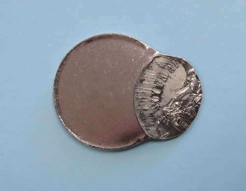 Nickel 50c Error Coin Misstrike  NICE!!
