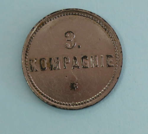 German South-West Africa Artillery Mess, 3rd Company 1/2 Mark Token