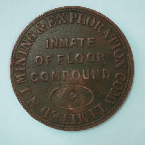 New Jagersfontein Mining & Exploration Co Ltd Labour Day Shift Token *RARE*