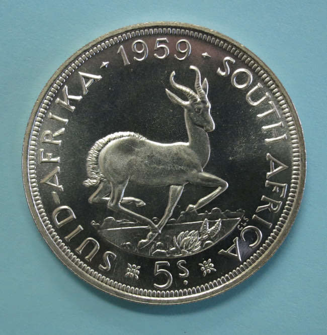 1959 South Africa 5 Shillings**KEY DATE**