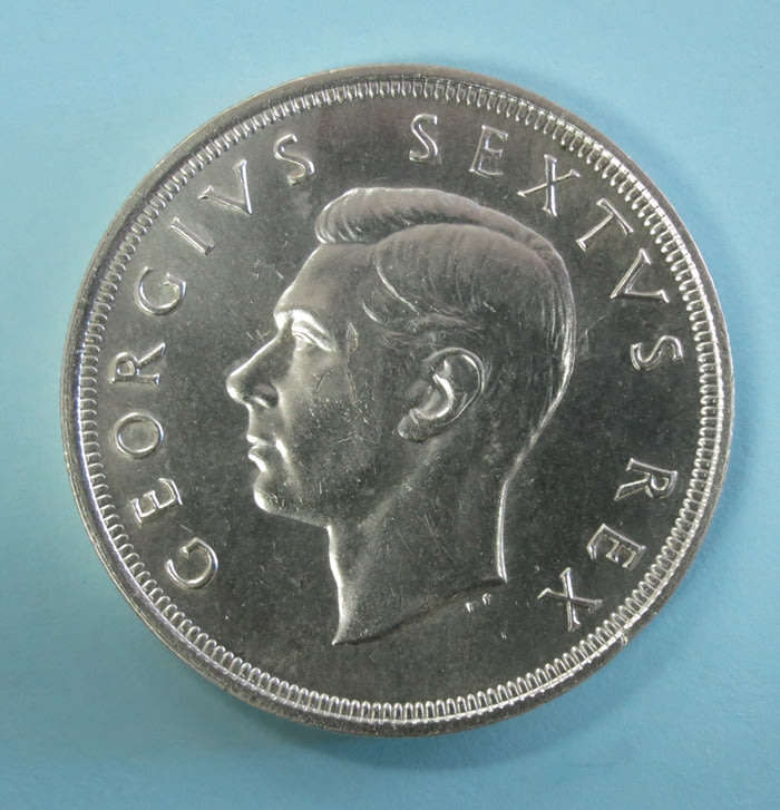 1951 South Africa SILVER 5 Shillings Coin