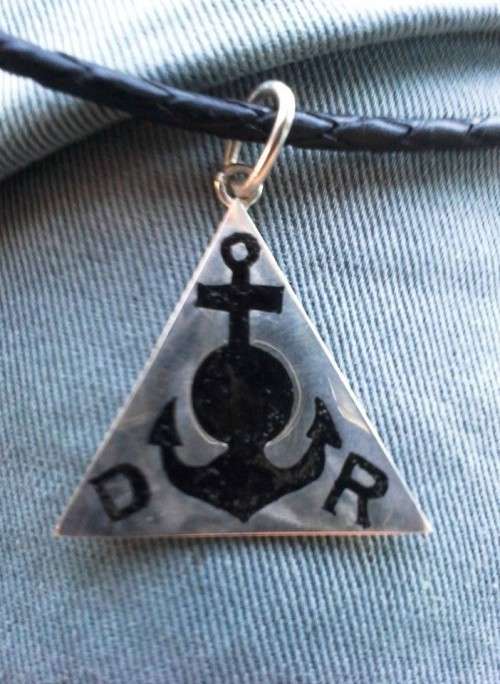 DRC insired silver pendant