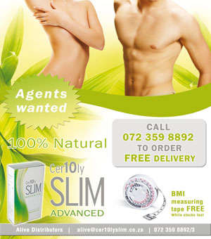 Cer10ly Slim Advanced 60 Caps - New Promotion Now R295 (Usually R595) + R50 Delivery Countrywide!