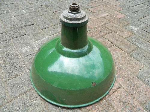 Large Anitque Enammel Light Fitting