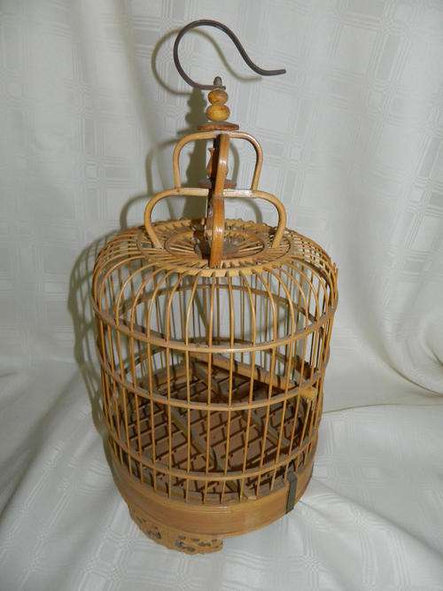 Wooden bird cage - Around 400mm high
