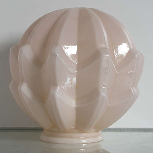 VINTAGE PINK ART DECO LAMP SHADE