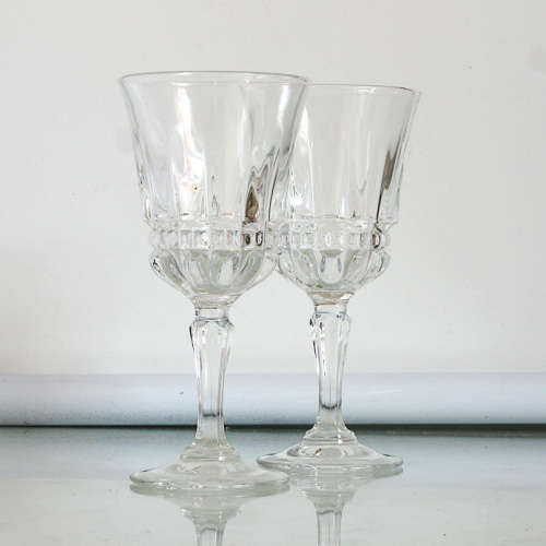 VINTAGE SHERRY/PORT GLASSES x2