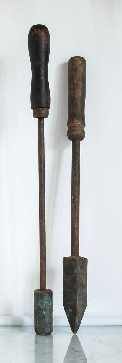 VINTAGE POST AND TELECOMMUNICATION COPPER SOLDERING IRONS