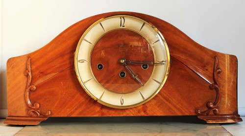 ANTIQUE HERML MANTEL CLOCK