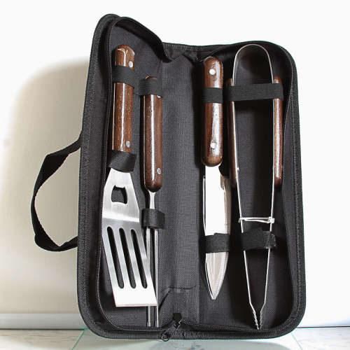 MODERN GOOD QUALITY STEEL BRAAI SET