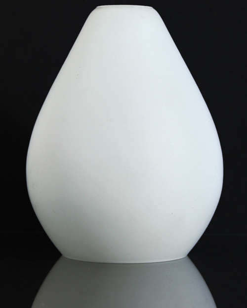 ELEGANT VINTAGE WHITE GLASS LIGHT SHADE 1960's RETRO