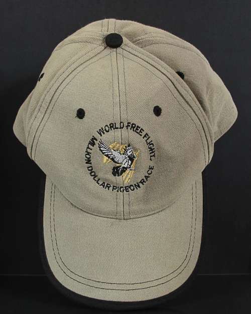 VINTAGE SUN CITY MILLION DOLLAR PIGEON RACE WORLD FREE FLIGHT PEAK CAP
