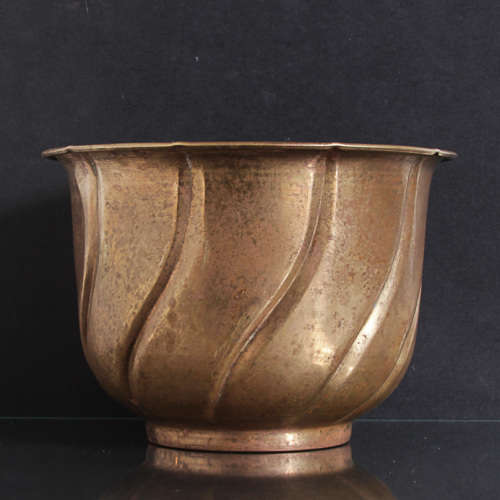 VINTAGE BRASS/COPPER PLANTER POT