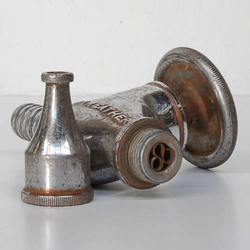 VINTAGE CHROMED MERRYWEATHER FIRE HOSE NOZZLE
