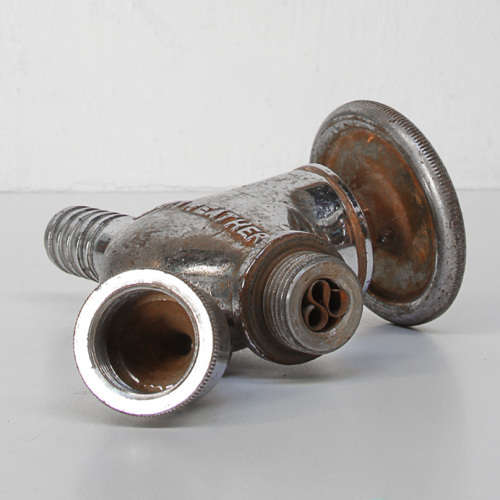 VINTAGE CHROMED MERRYWEATHER FIRE HOSE NOZZLE