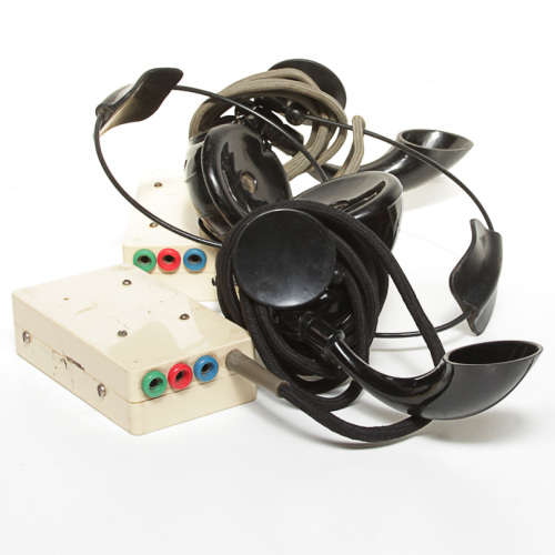 2 x TELEPHONE EXCHANGE HEADSETS, 1 LOT