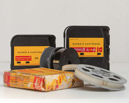 KODAK 8mm FILM OF A WEDDING, STAMPED 1957 AND OTHER FILM CARTRIDGES, 1 LOT - SHIPPING 1KG SAPO