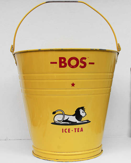BOS ICE TEA YELLOW AND CORONA METAL BUCKETS, 1 LOT