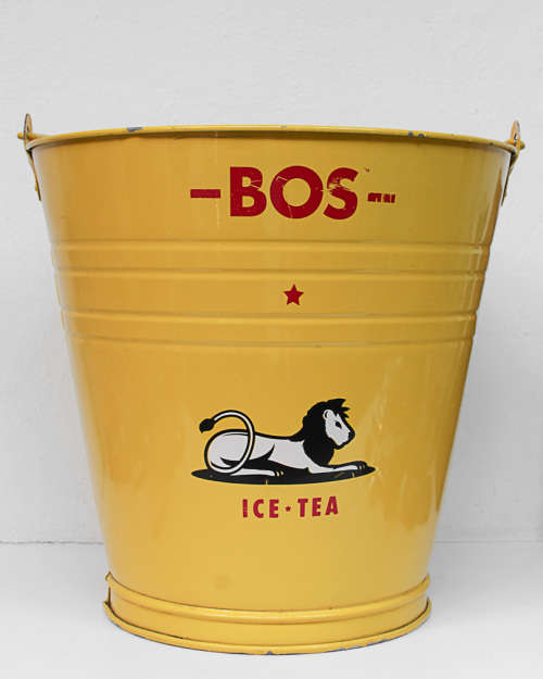 BOS ICE TEA YELLOW AND CORONA METAL BUCKETS, 1 LOT