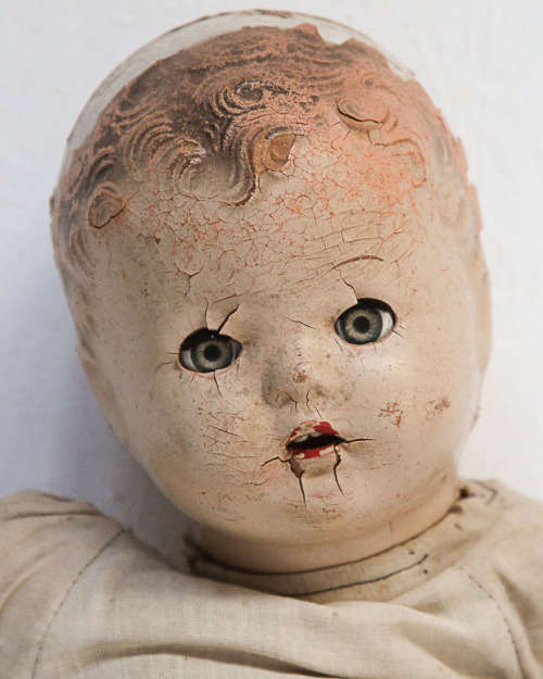 MY MOTHER'S OLD RAG DOLL, 70 yrs OLD.