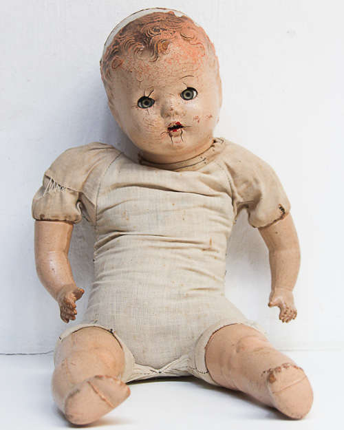 MY MOTHER'S OLD RAG DOLL, 70 yrs OLD.