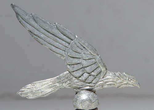 3 VINTAGE LEAD/PEWTER BICYCLE MASCOTS 1950'S, 1 LOT