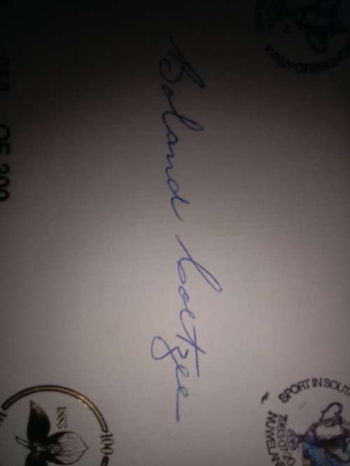 FDC WP Rugby Centenary with Live signature