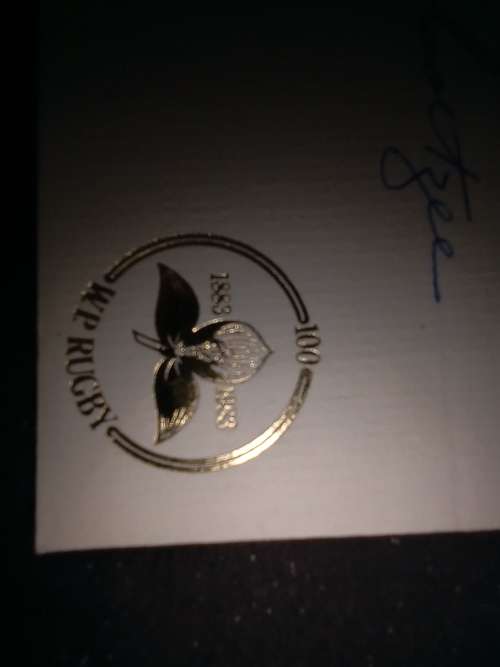 FDC WP Rugby Centenary with Live signature