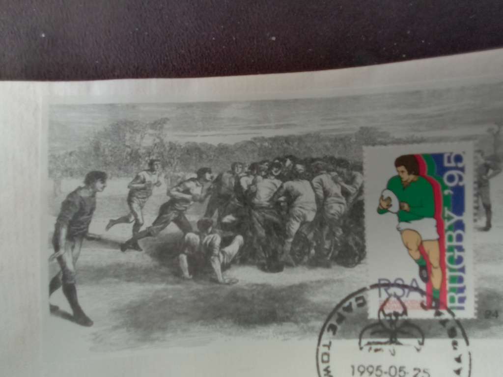 FDC Rugby WP Centenary 1995 World Cup Stamps (AK-119B)