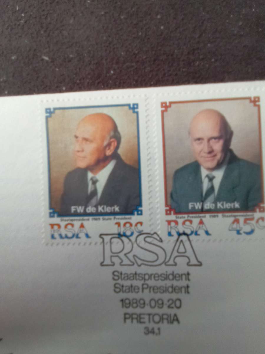 FDC Special Issue SA State President de Klerk (AK-163E)