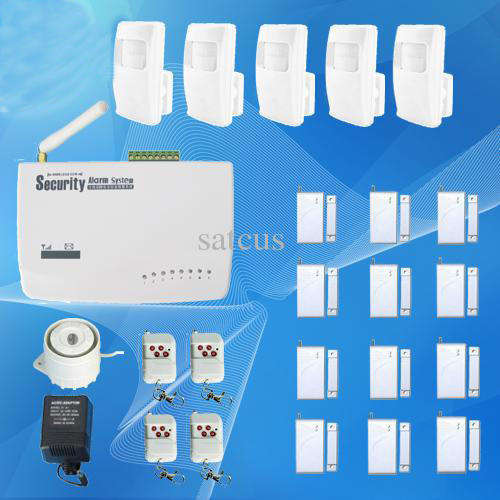 Security Alarms Systems GSM Tri-Band Frequency SMS&Voice Alert Wireless Burglar Auto Dial Alarm