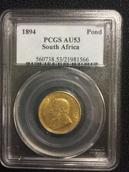 ZAR 1 Pond  1894 Pond NGC AU53