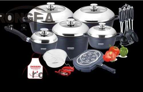Dessini 15piece cookware Cast Iron